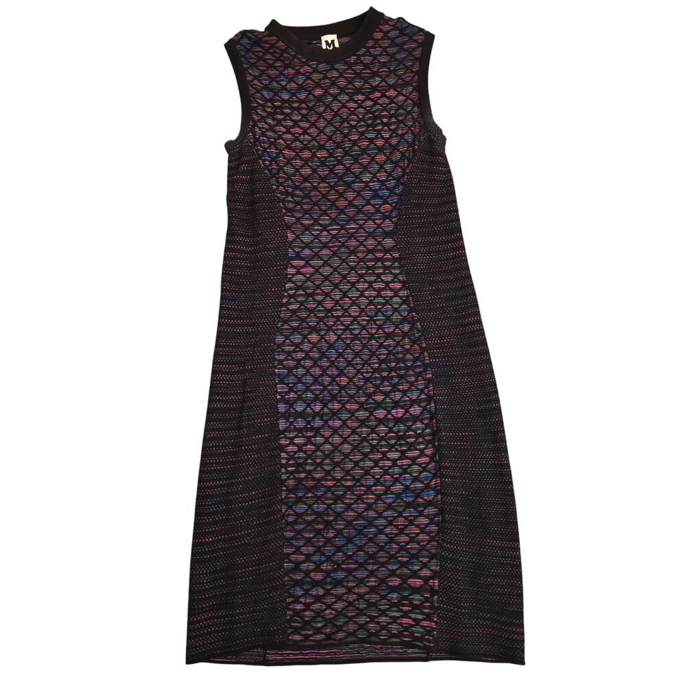 M Missoni | Women’s Geometric Honeycomb Dress Sleeveless Bodycon Midi Small / 6